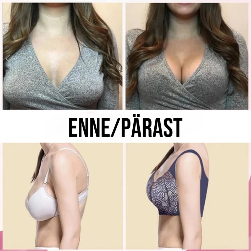 Õmblusteta pitsist rinnahoidja - mugav istuvus ja rindade tõstmine