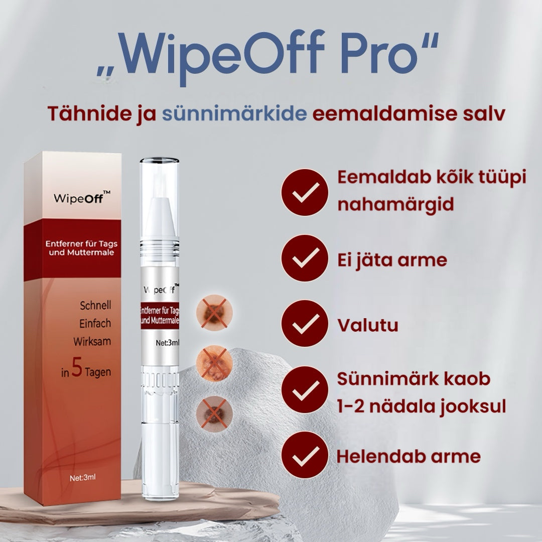 „WipeOff™ mära- ja nahamärkide eemaldamise salv