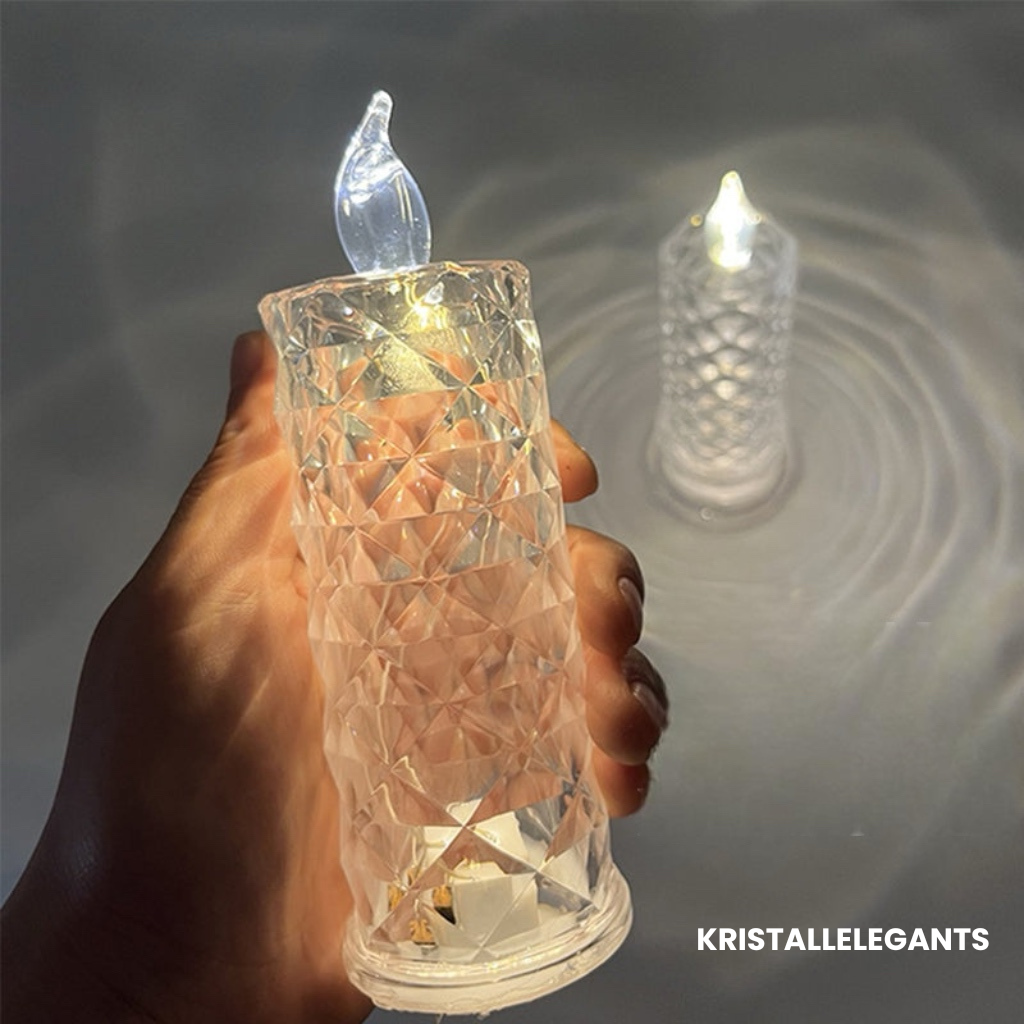 ✨ Kristallroosi küünlajalg – romantiline valgus ilma vaevata