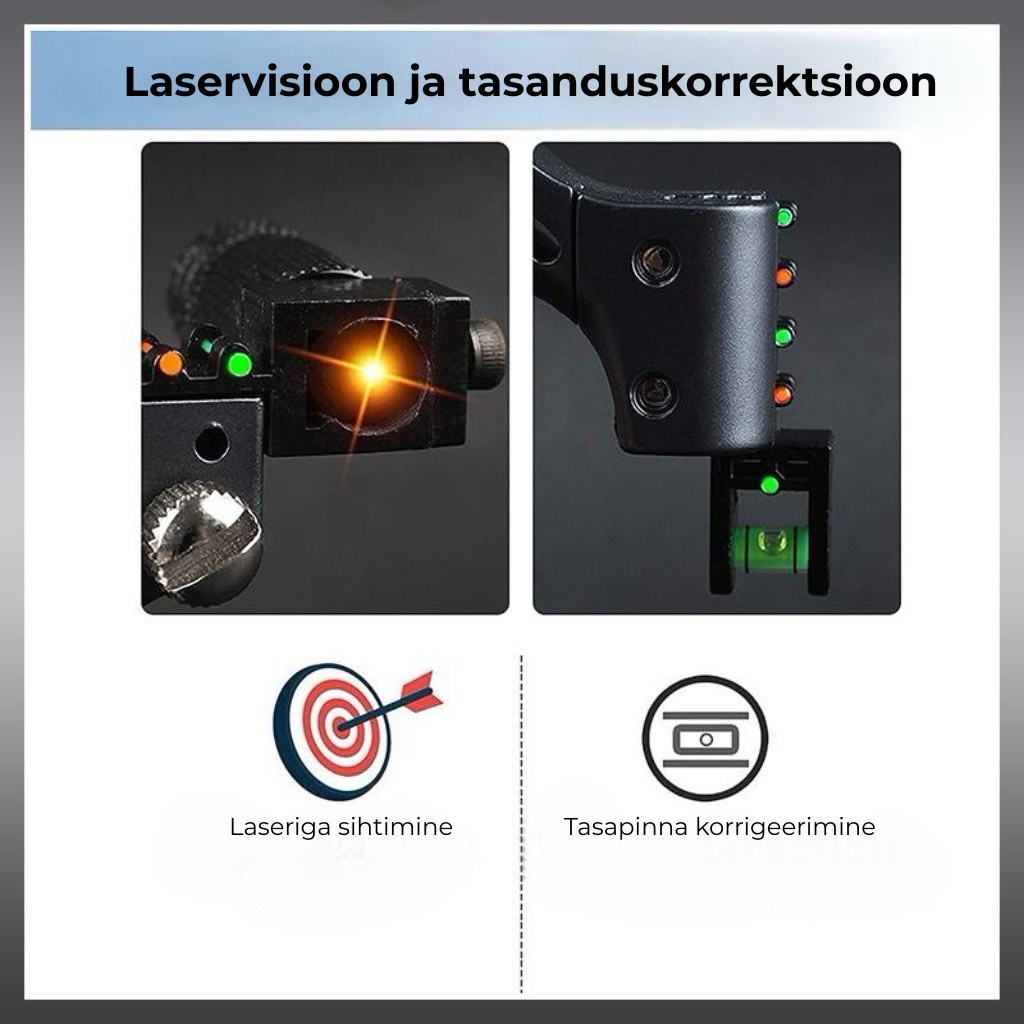 Professionaalne vaigust laseriga katapuld