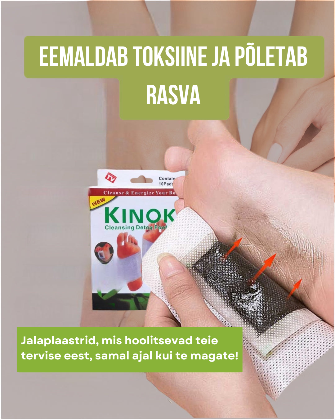 Jalgade detoksikatsiooni plaastrid