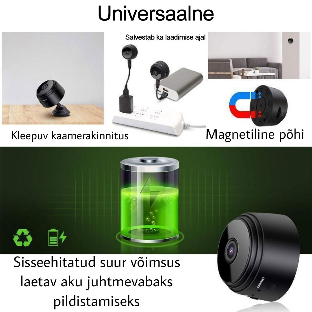 1080p magnetiline WiFi minikaamera