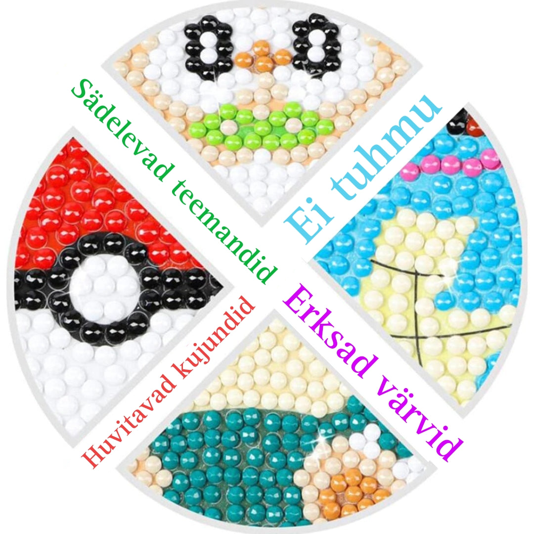 "DIAMOND PAINTING" loominguline kleepsukomplekt lastele