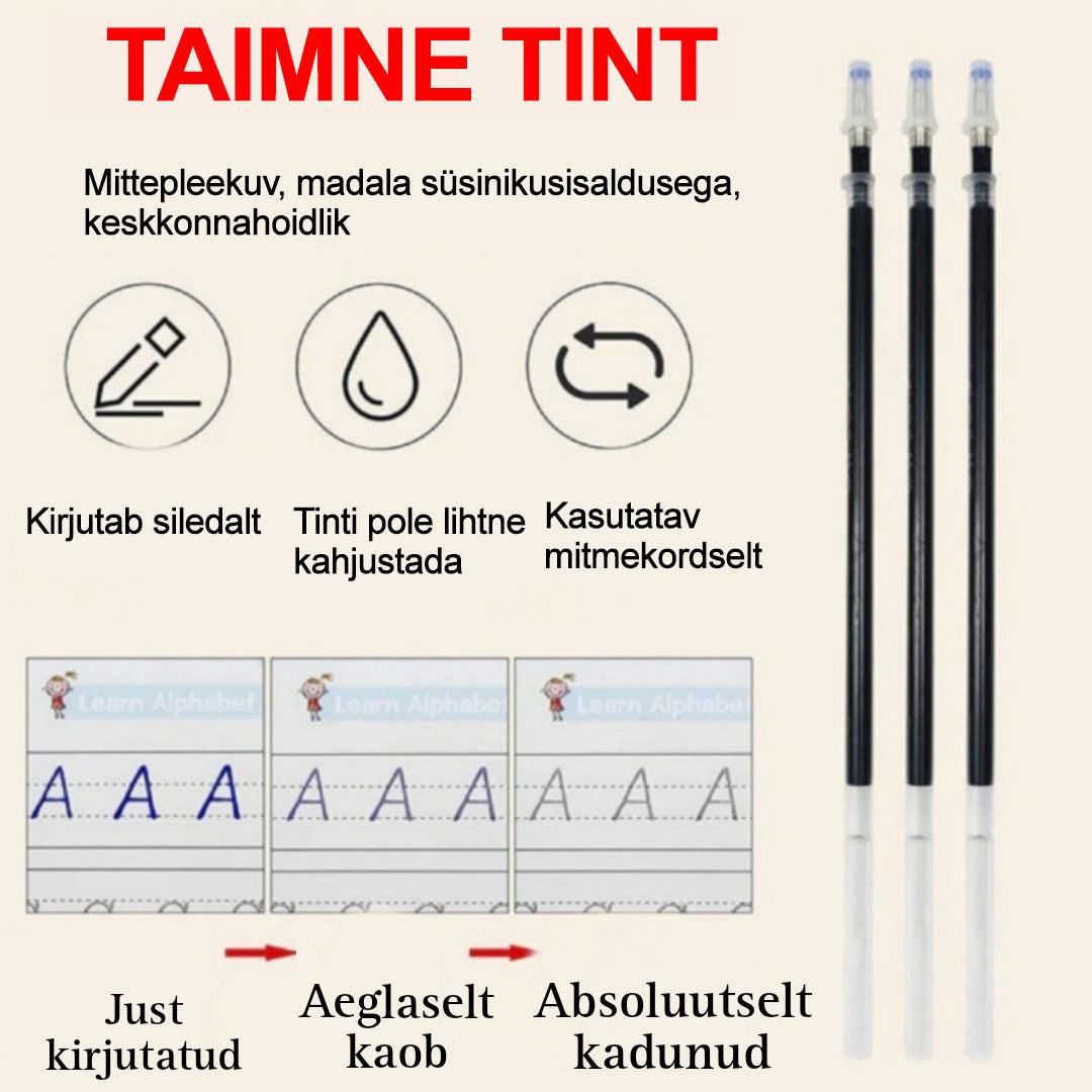 "Magic Practice Books" korduvkasutatav harjutuskomplekt lastele (vanuses 3+)