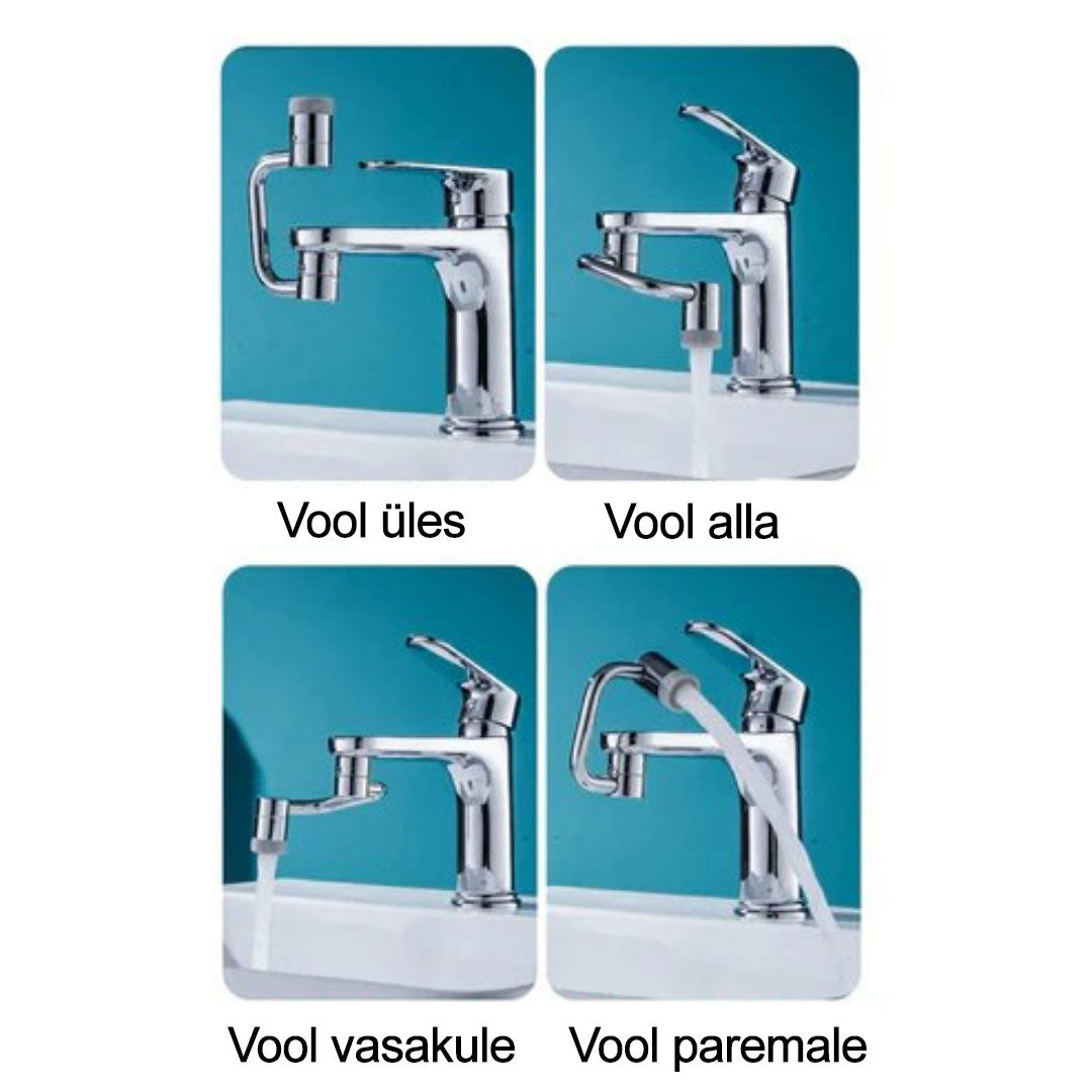 180° pööratav segisti otsik