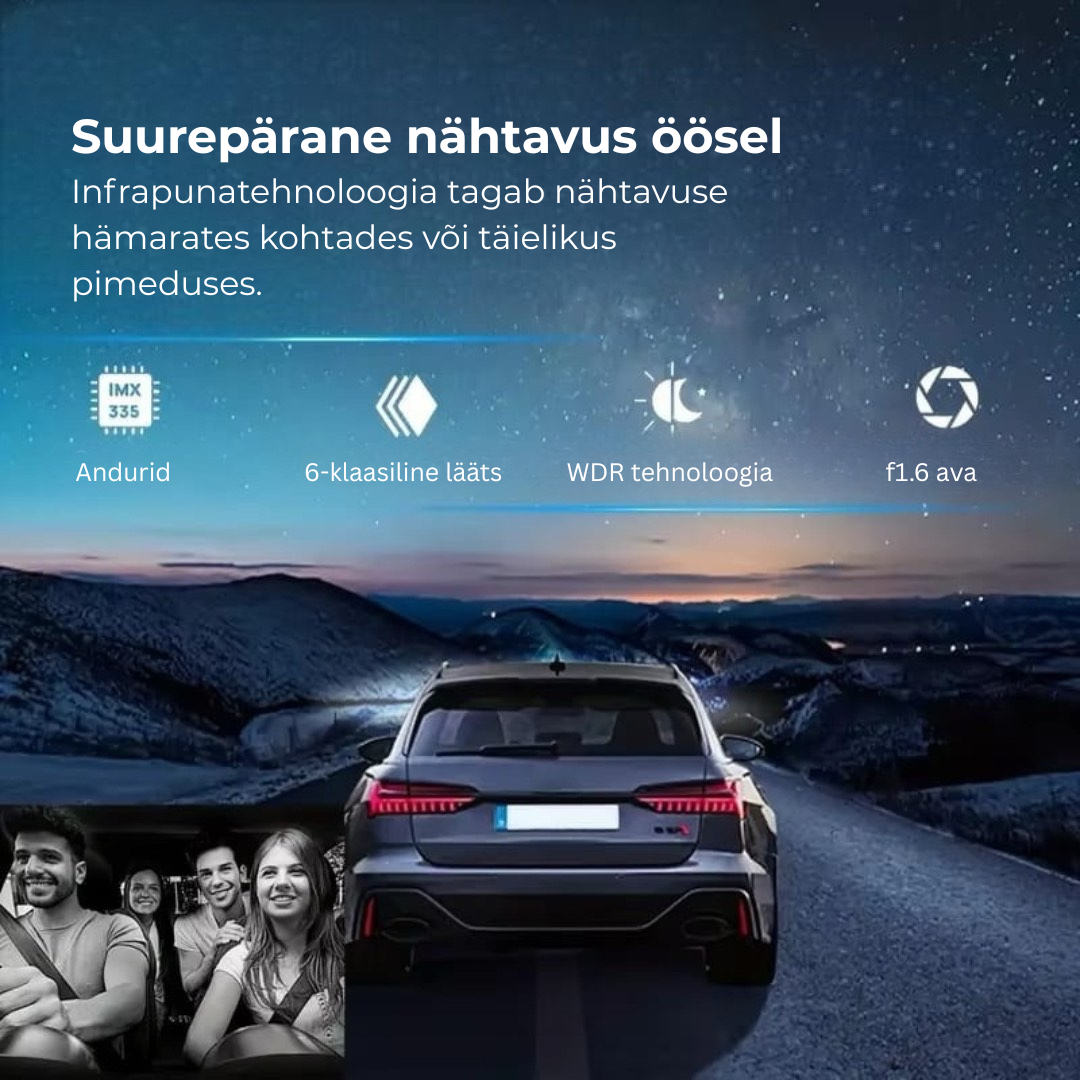 „DriveView Pro” | Kahekordne objektiiv tagab täieliku katvuse