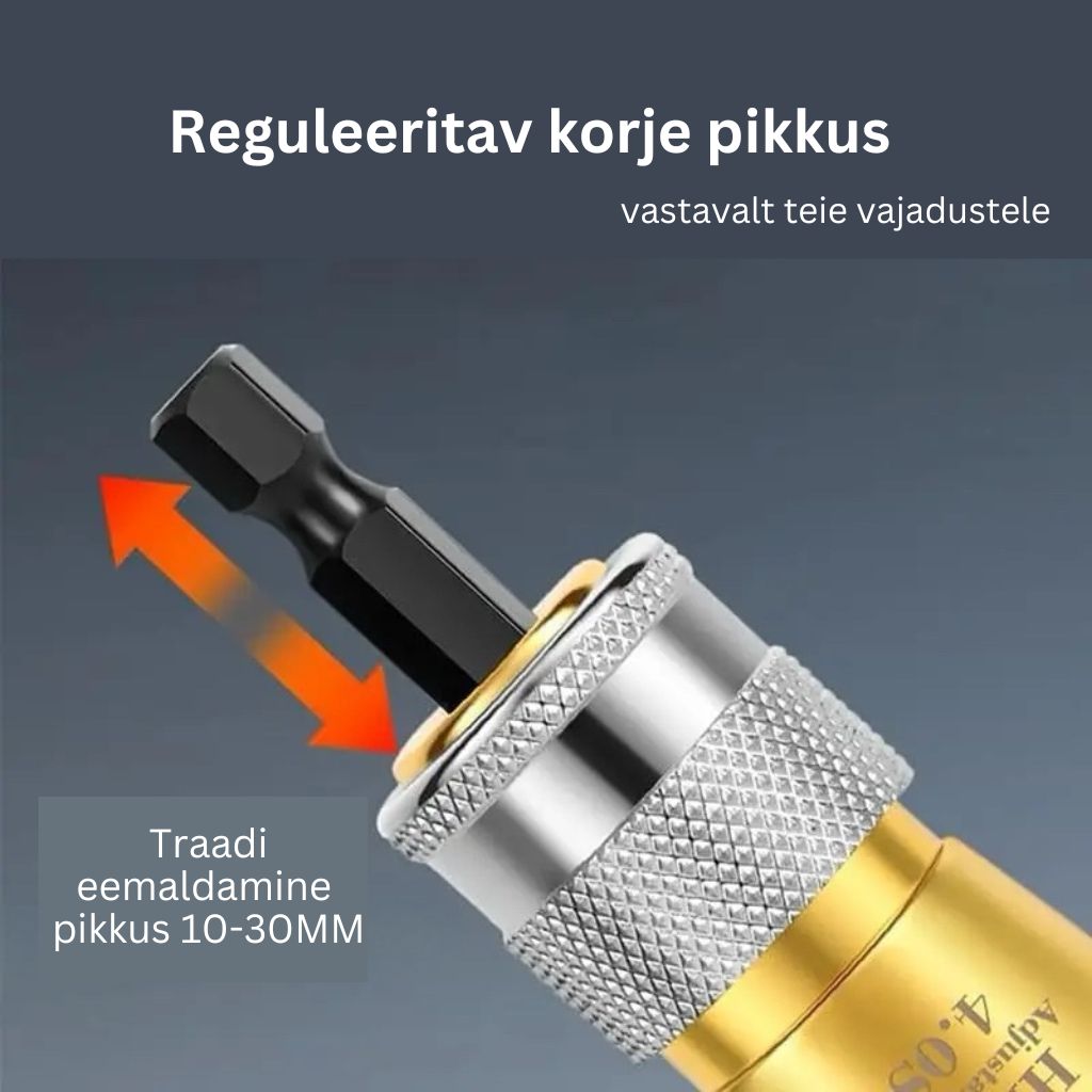 „WiringPro™“ kaablitõmbaja ja kaabli keeramisliitmik