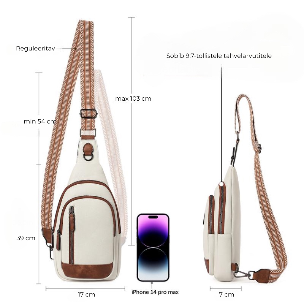 🎁 Naiste nahast õlakott