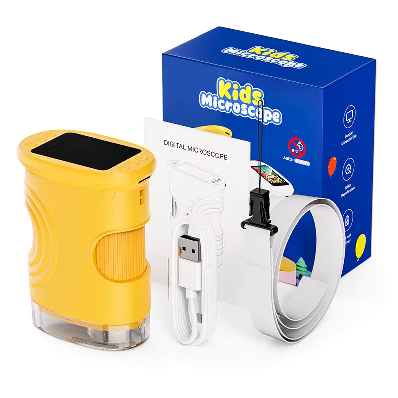 Tark seiklusmikroskoop ekraaniga lastele