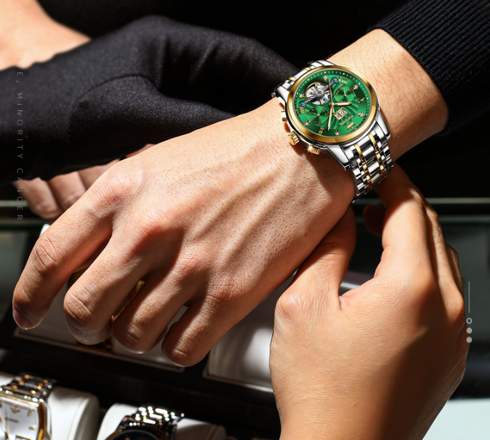 LUMINESCENCE® luksuslik meeste mehaaniline käekell