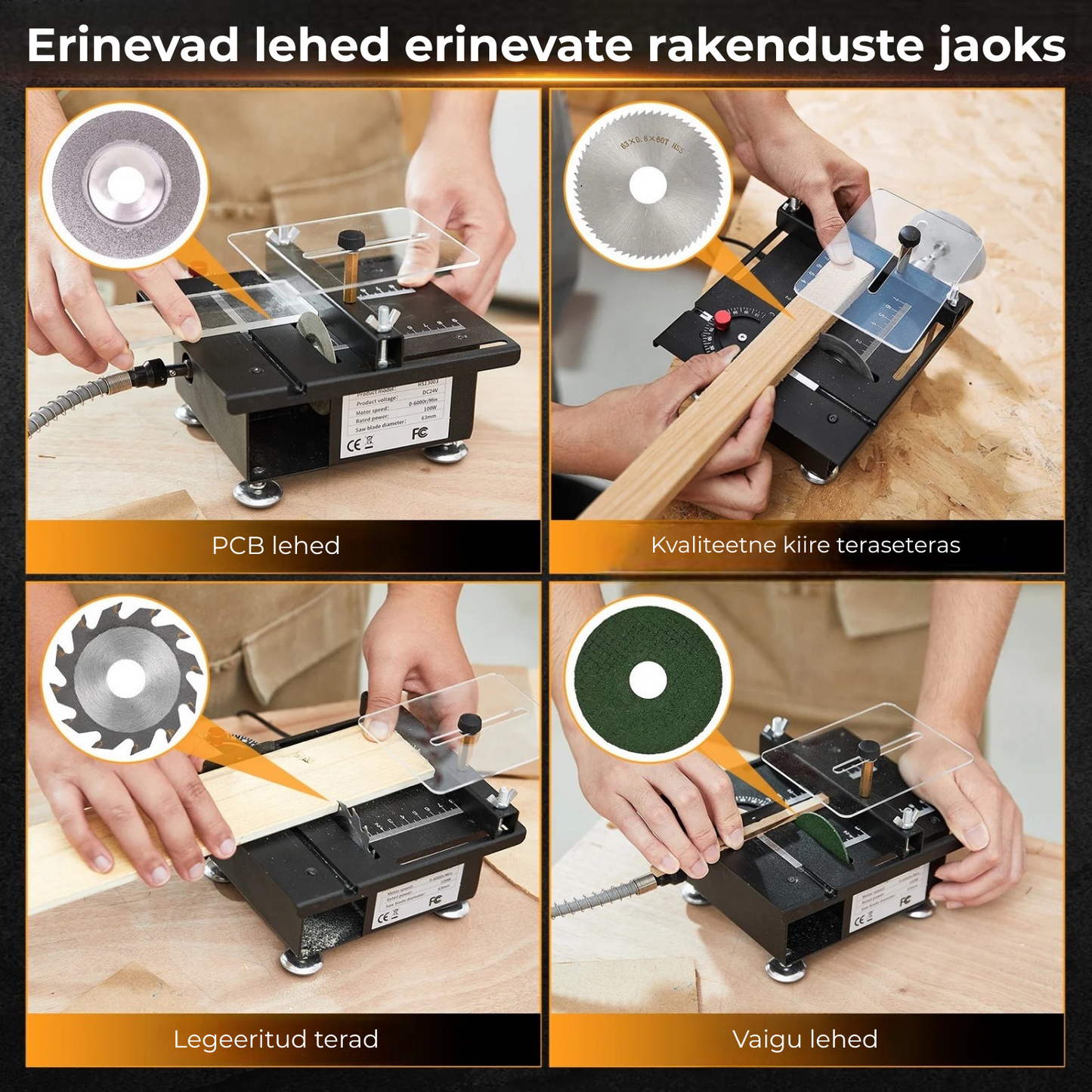 Mini multifunktsionaalne lauasaag