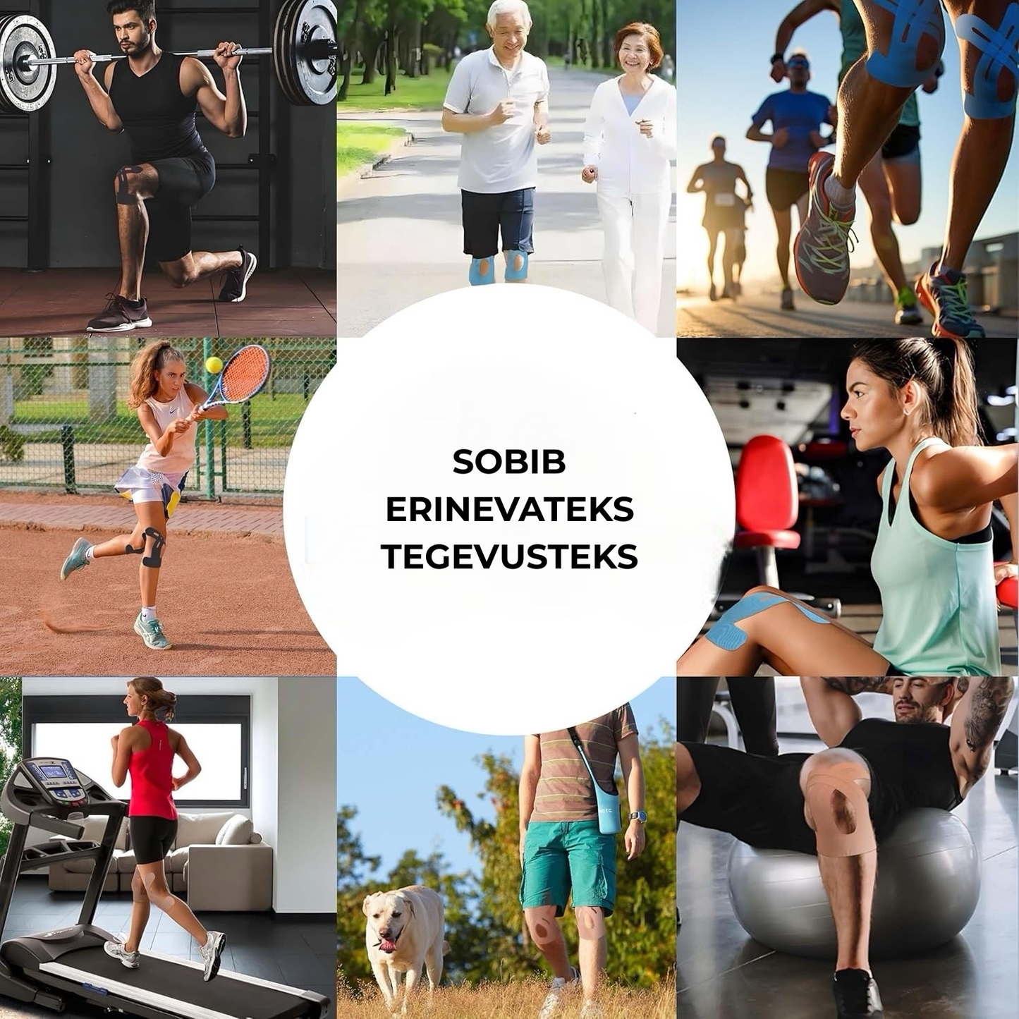 ✨🌹 Piiratud aja pakkumine 🎁 Kasutamiseks valmis kinesioteip põlvedele