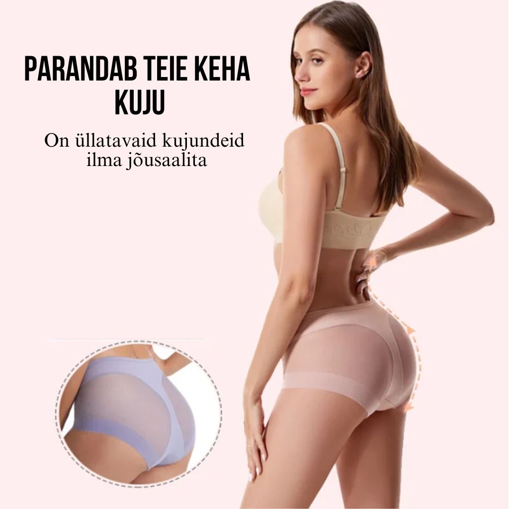 Siidist kõrge vöökohaga vormivad aluspüksid👙 (3 tk)