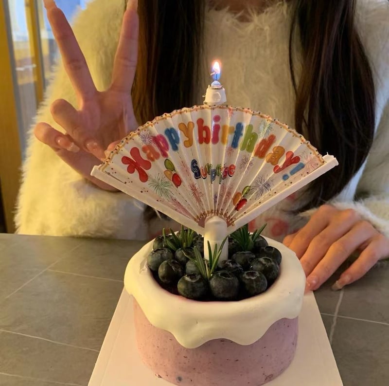 Korduvkasutatav lehvikuga sünnipäevaküünal - PARIM KINGITUS PERELE 🎂🎁