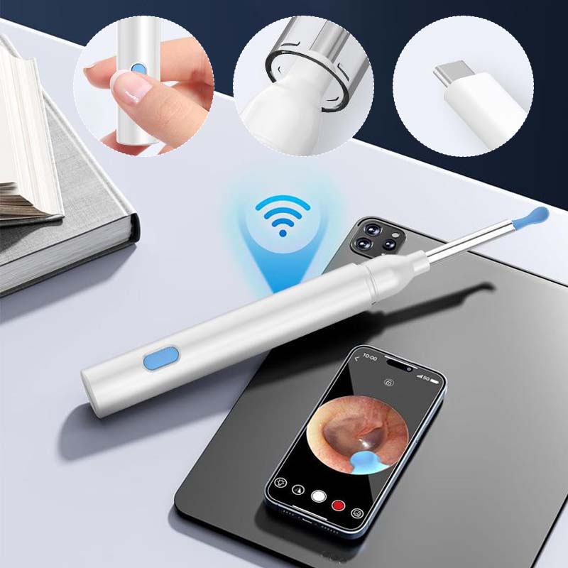 Kõrva puhastuskomplekt HD kaameraga – täpsus ja turvalisus ühes