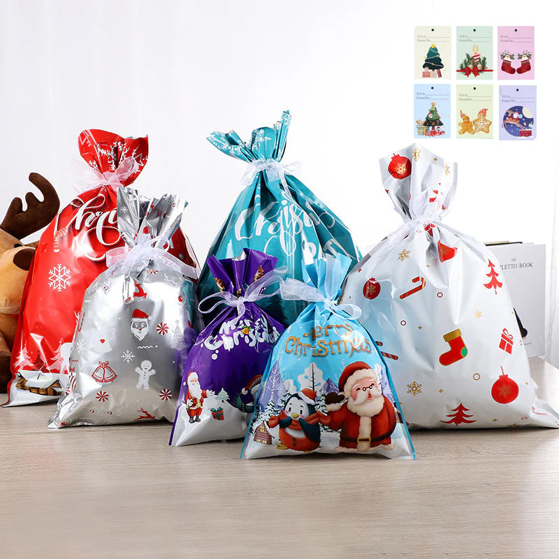 Jõuluvana kommide kinkekotid