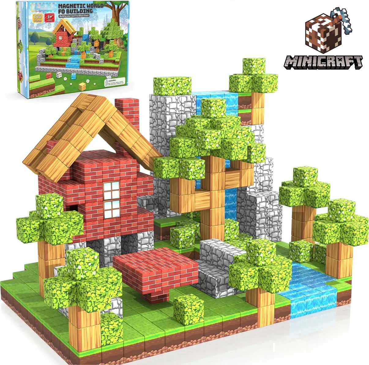 MiniCraft™ Magnetilised ehitusklotsid – õppimine ja loov mängimine