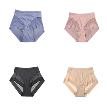 Õmblusteta püksikud kõrge vöökohtaga (komplekt 4 tk)