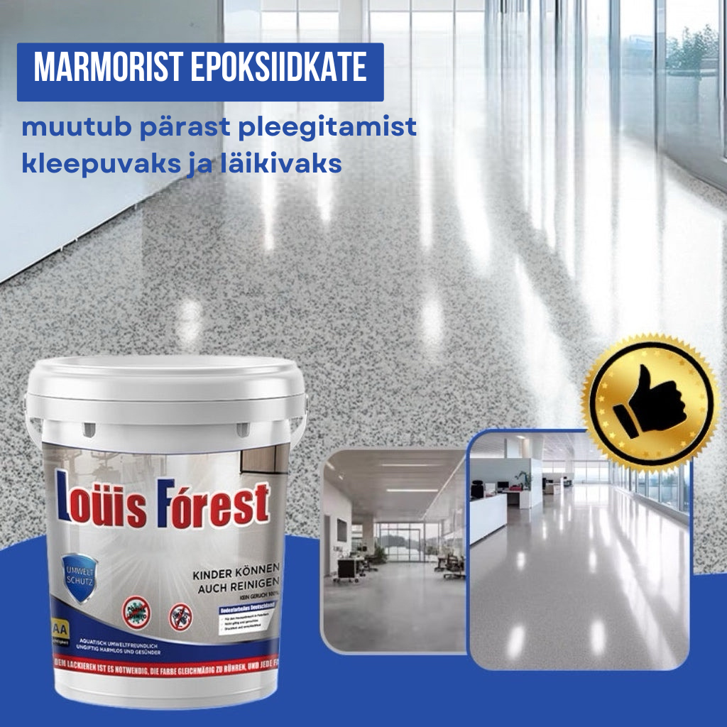 Luksuslik marmorist epoksiidpõrandakate