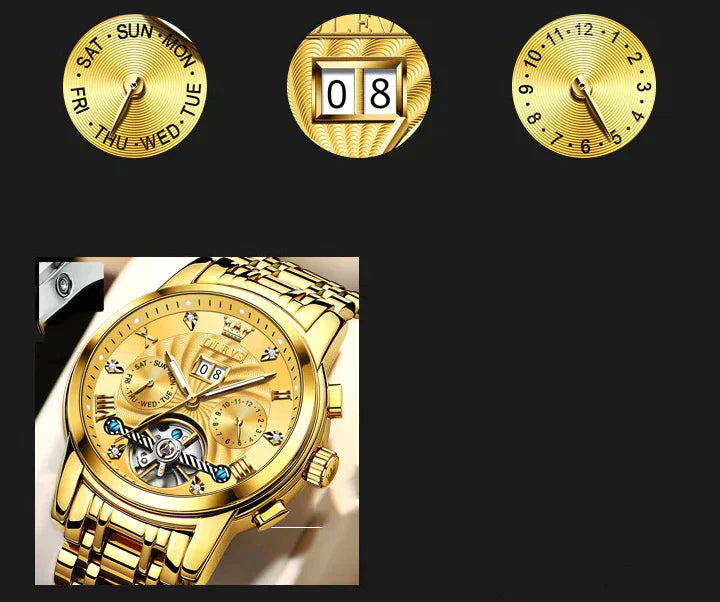 LUMINESCENCE® luksuslik meeste mehaaniline käekell