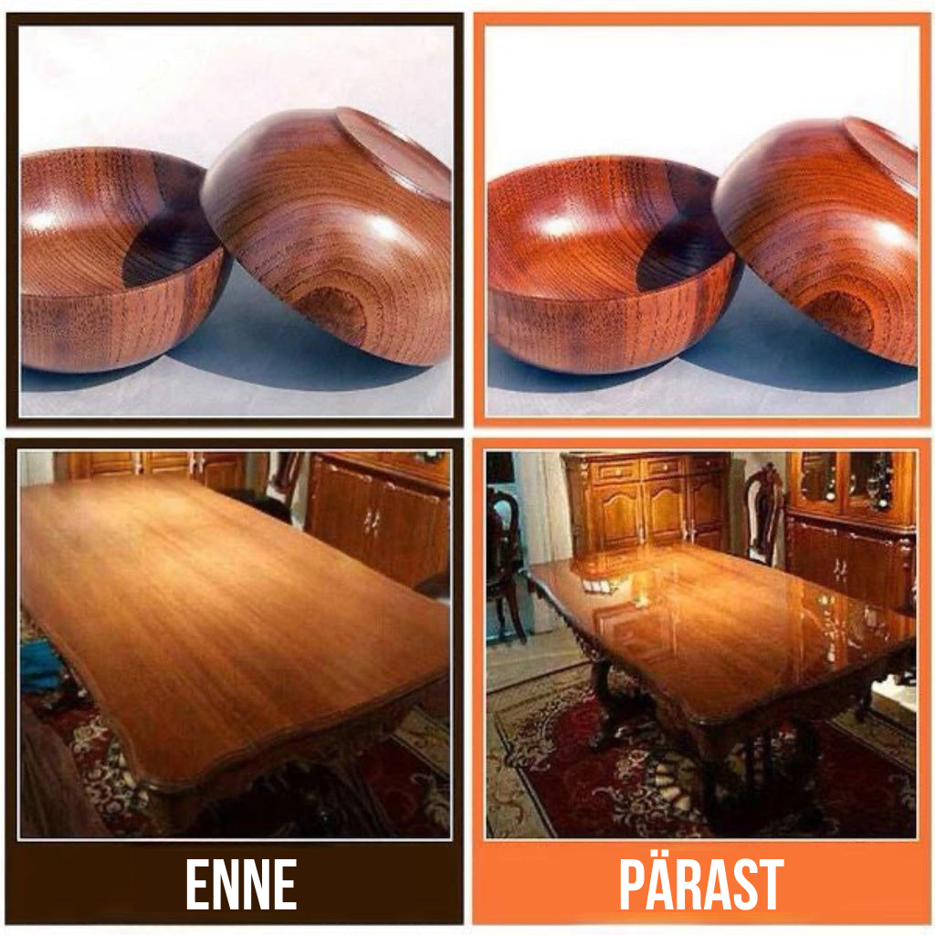 Looduslik mesilasvaha ja apelsiniõli vaha mööbli jaoks