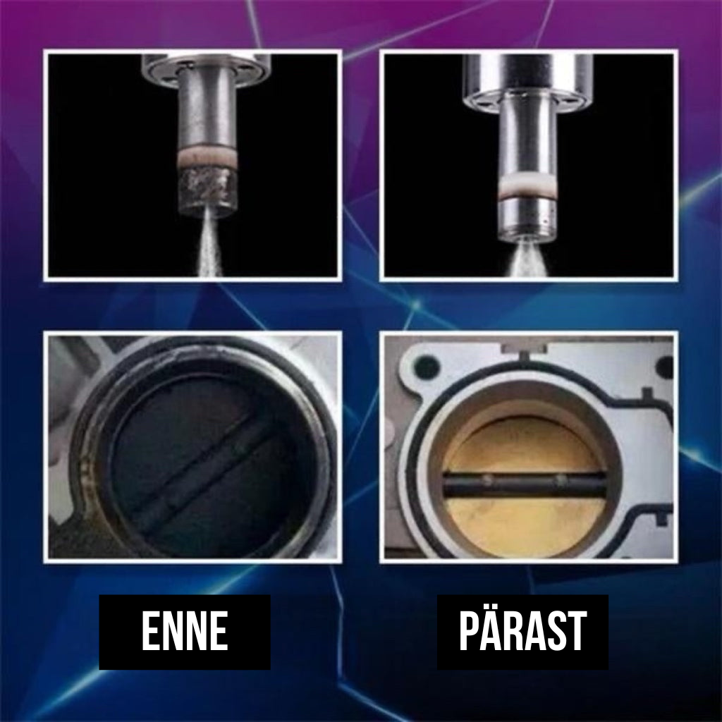 Autode mootorite puhastusvahend süsinikdioksiidi heitkoguste vähendamiseks