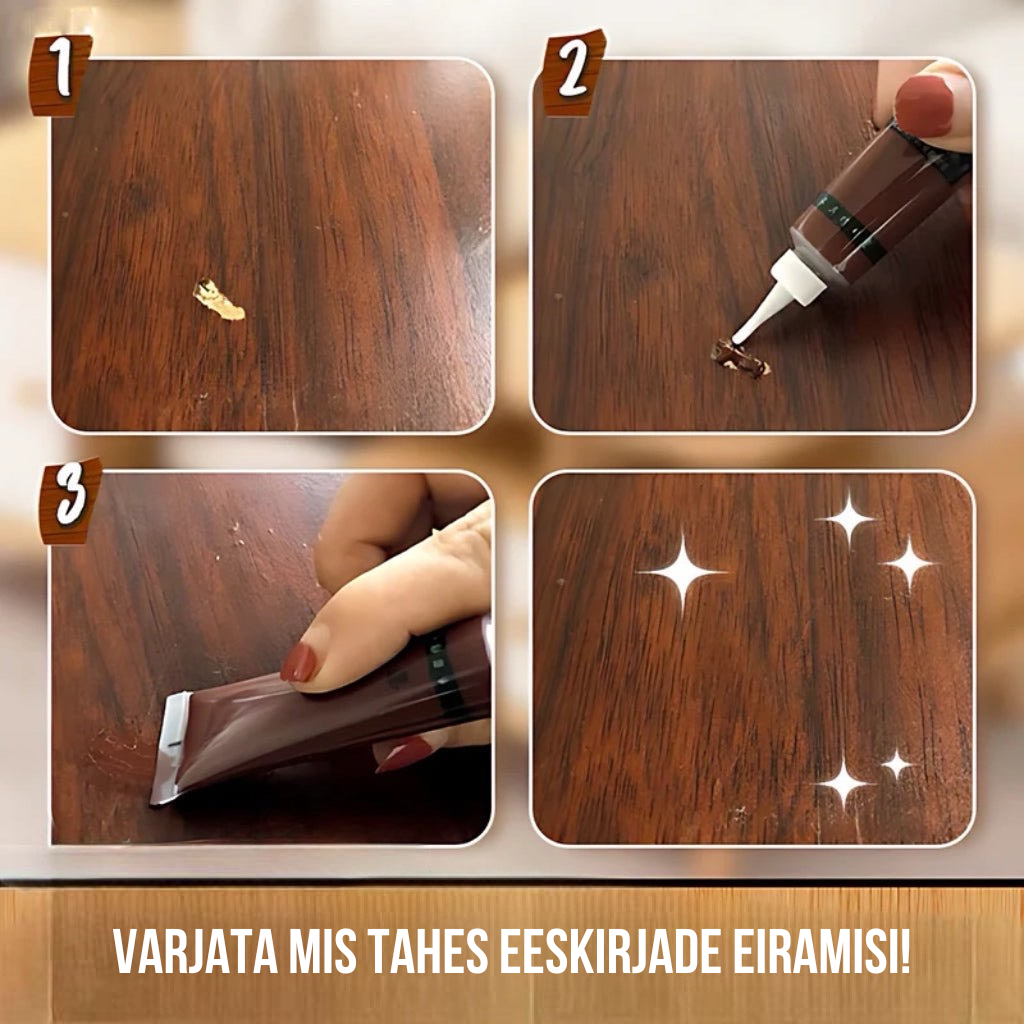 Lihtne puidust mööbli remondivärv