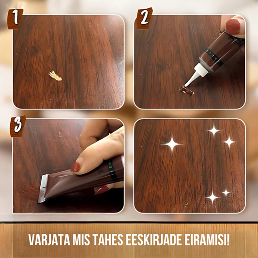 Lihtne puidust mööbli remondivärv