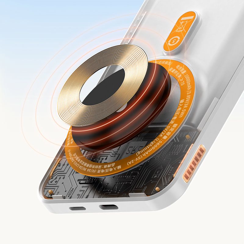 PD20W 10000mAh kaasaskantav 15W traadita magnetiline energiapank aktiivse jahutusega ja LED-ekraaniga