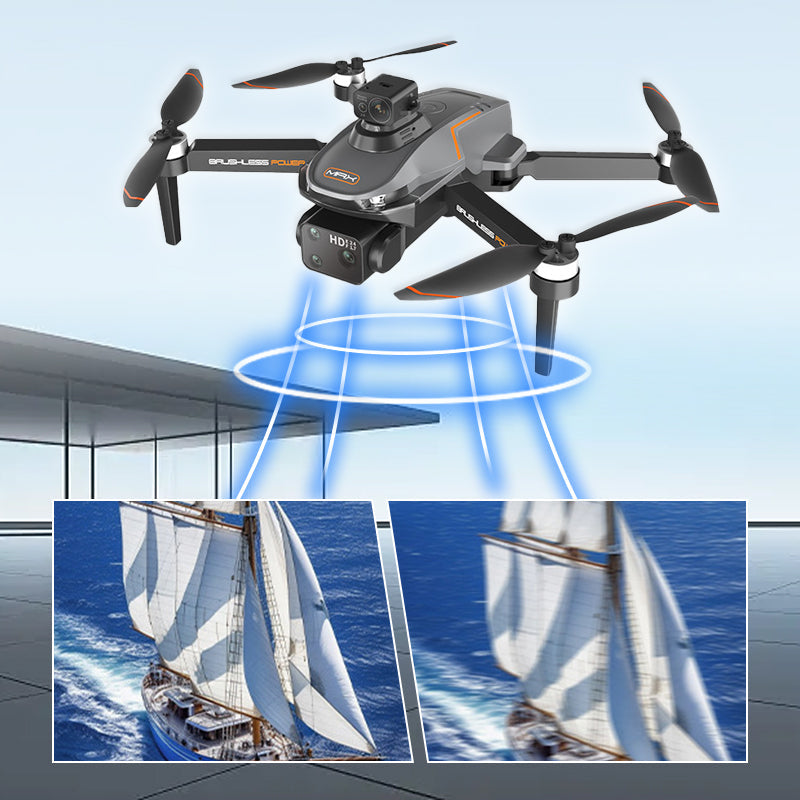 📹🚁GPS-i ja HD-kaameraga droon, millel on takistuste vältimise funktsioon täiskasvanutele