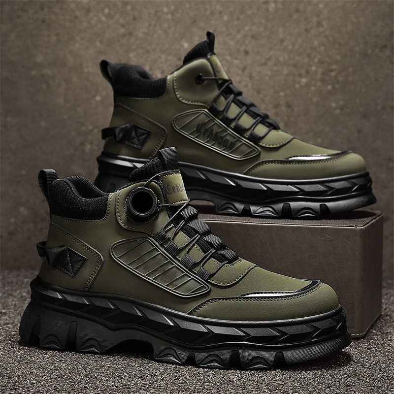 Retro stiilis meeste vabaaja saapad kuni pahkluuni