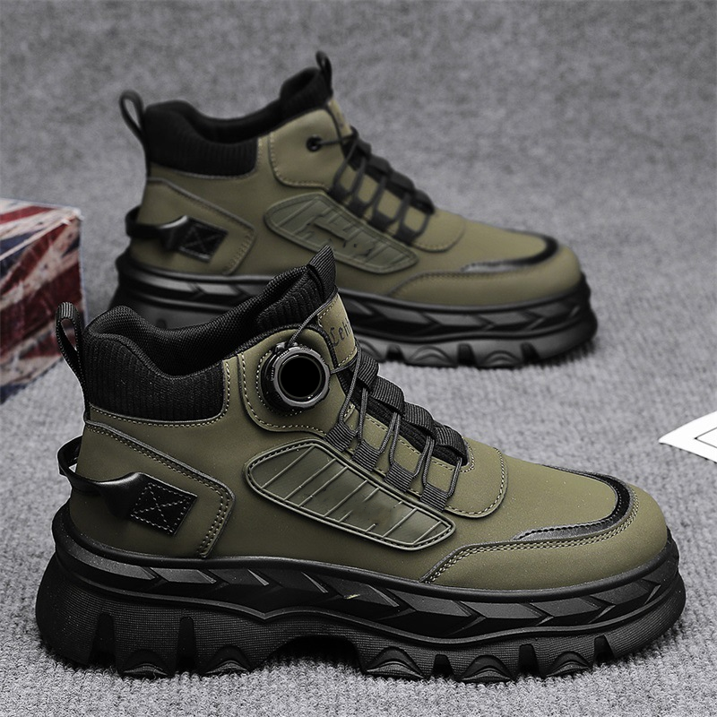 Retro stiilis meeste vabaaja saapad kuni pahkluuni