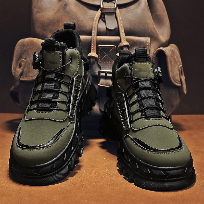 Retro stiilis meeste vabaaja saapad kuni pahkluuni