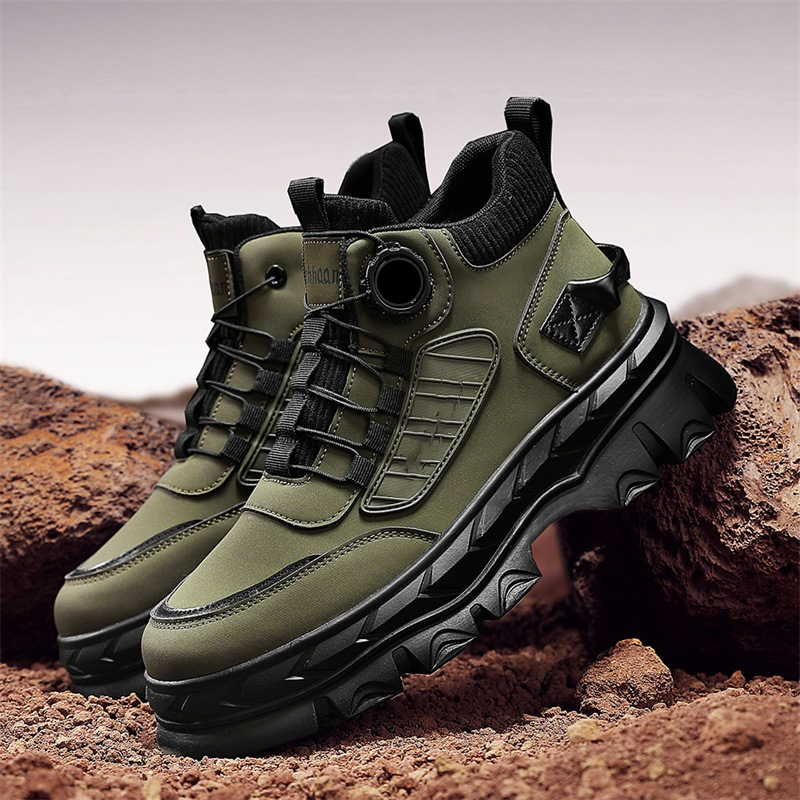 Retro stiilis meeste vabaaja saapad kuni pahkluuni