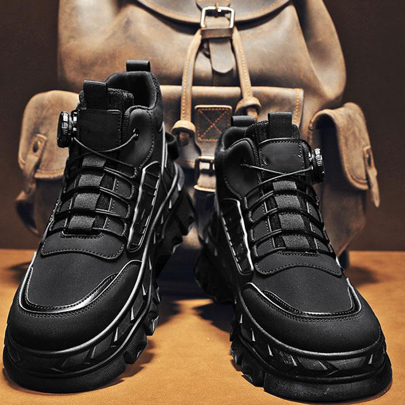 Retro stiilis meeste vabaaja saapad kuni pahkluuni