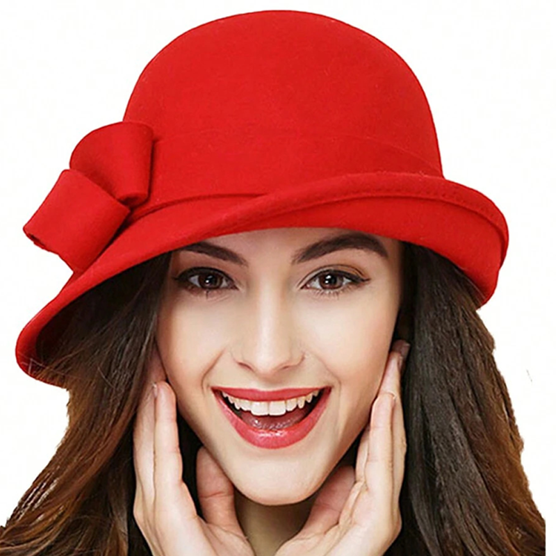 👒 Naiste vintage stiilis müts paelaga küljel